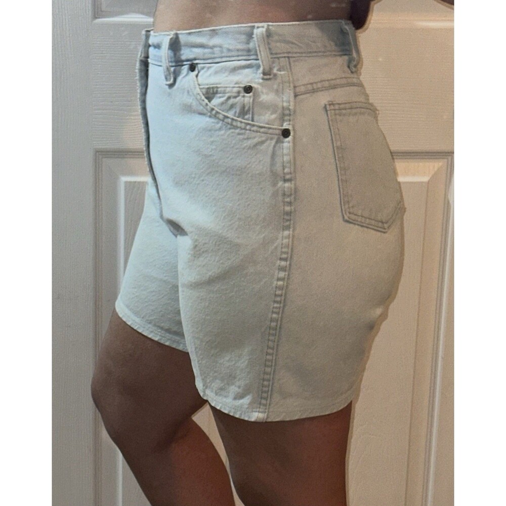 Vintage USA Bleach Wash Denim Shorts Women’s‎ Or Men’s 36, Thrashed Grunge